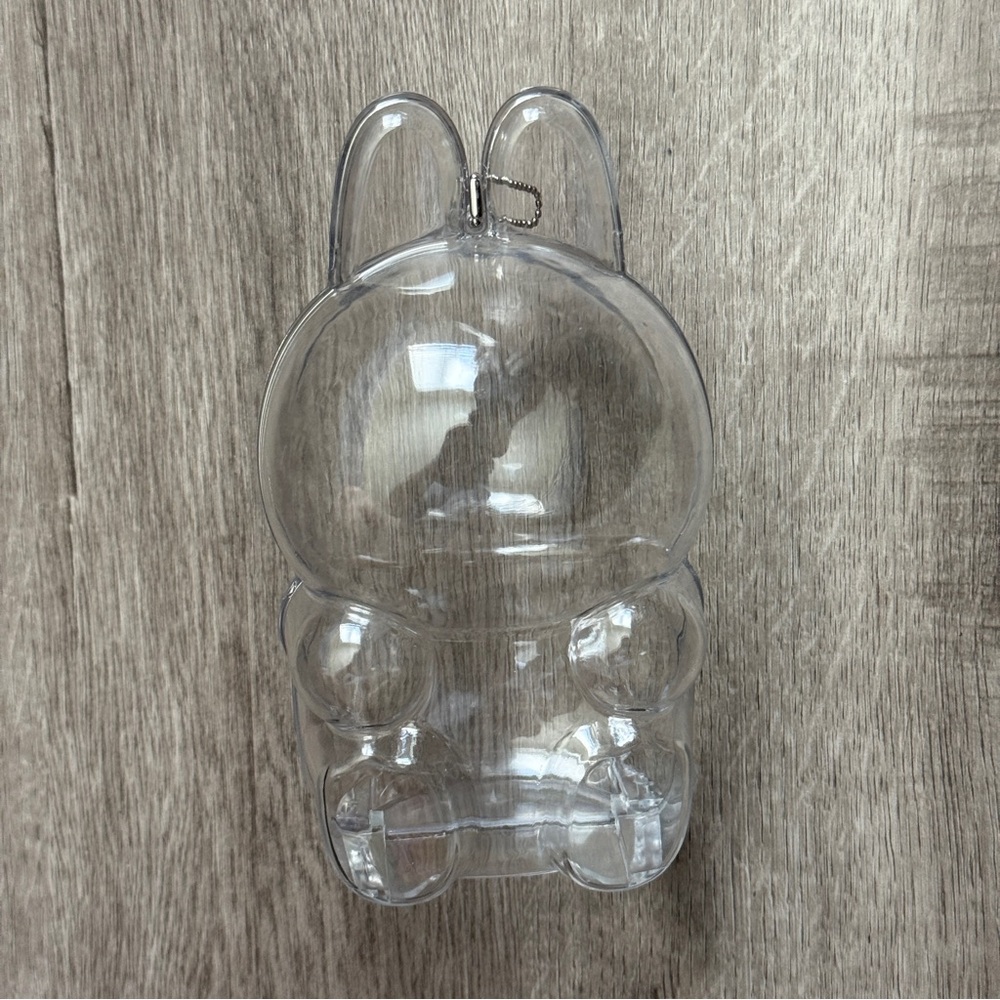 Labubu Have A Seat Clear Protective Acrylic Hard Case Transparent Shell Sitting